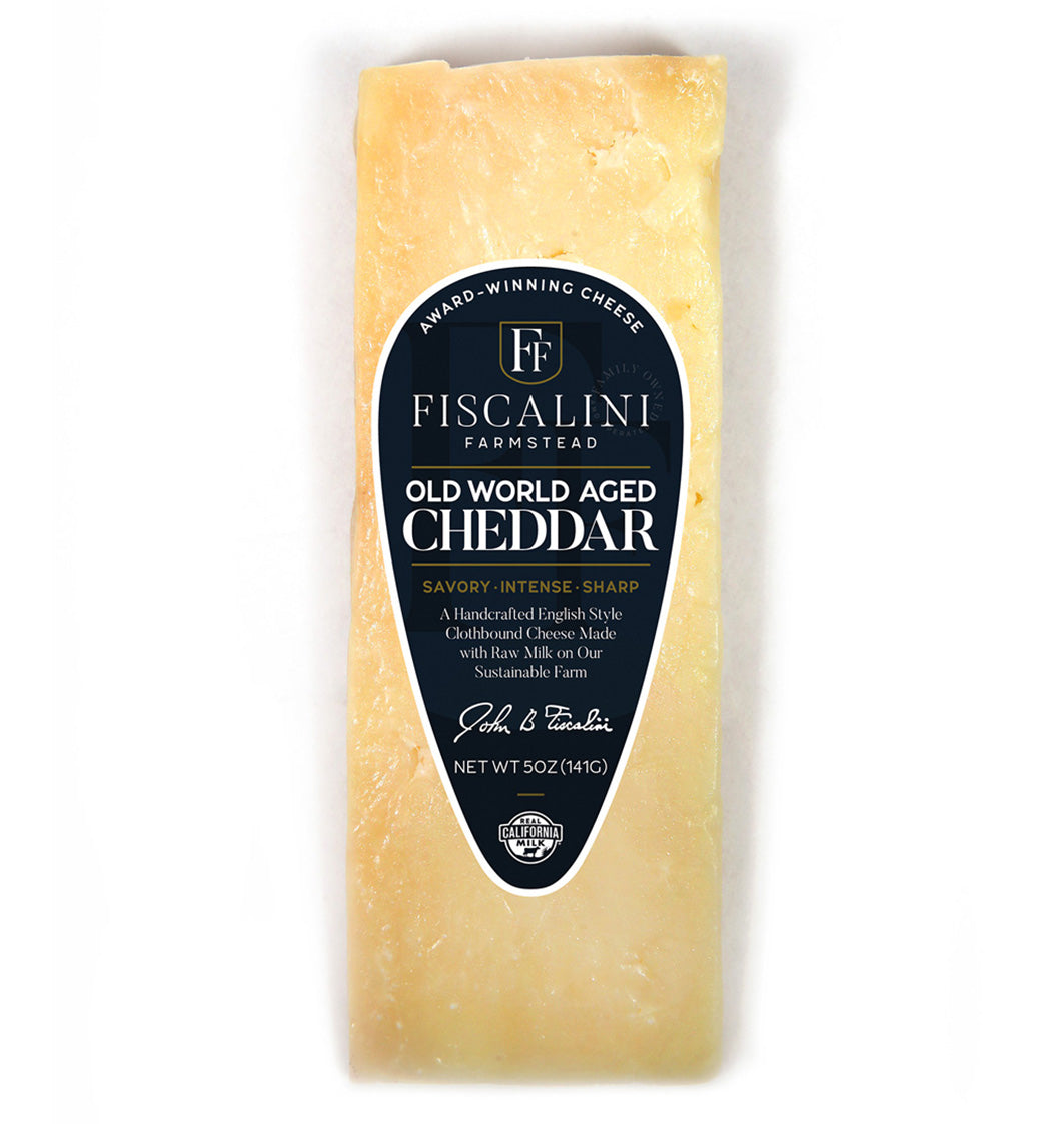 Old World Aged Cheddar 5oz | Fiscalini Cheese